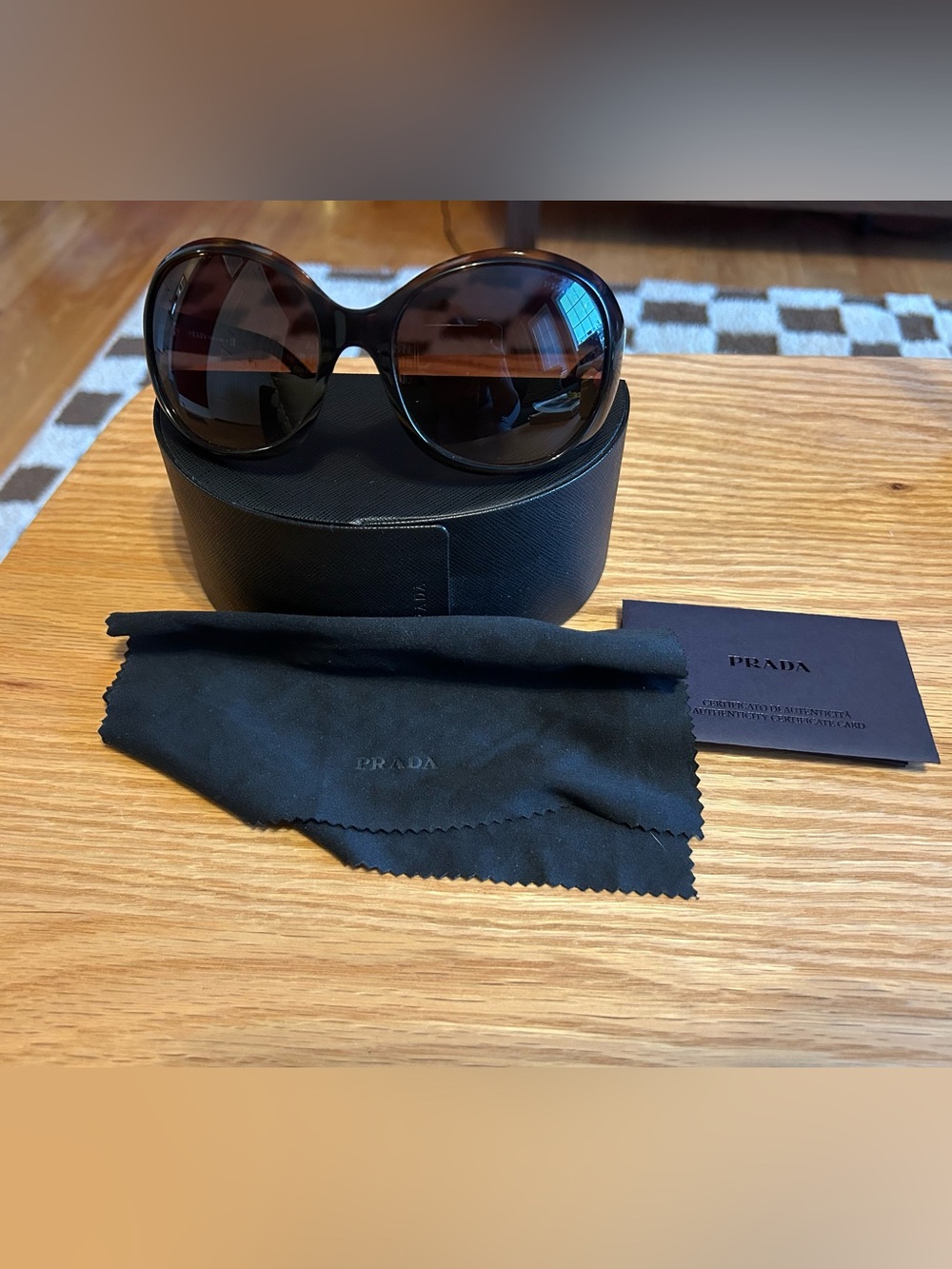 Prada Women’s Oversized Tortoiseshell Gradient Sunglasses